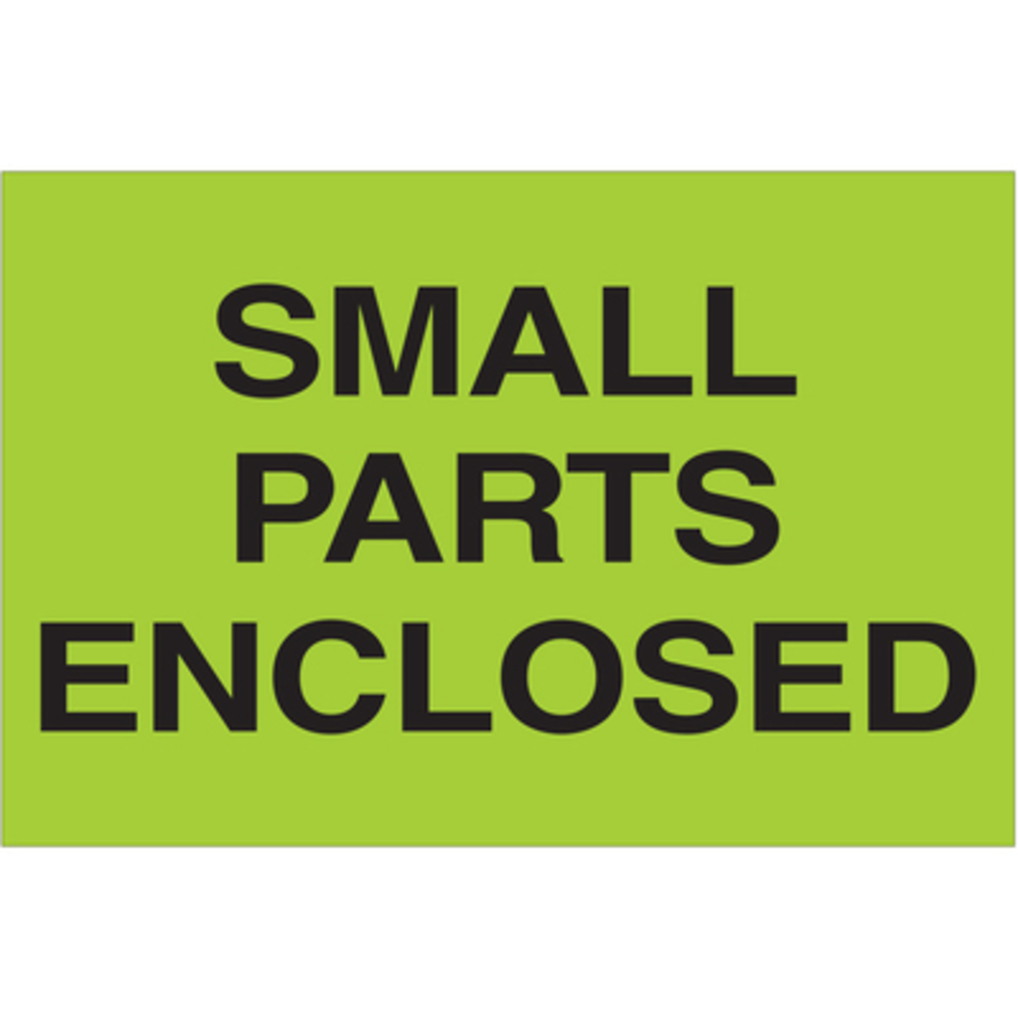 2 x 3in. - "Smal Parts Enclo (Fluo Green L 500/CS, Model# DL1625